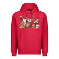 Cardinal nurse coffee cups Premium Hoodie - MaliasSmallBusiness