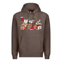Coffee nurse coffee cups Premium Hoodie - MaliasSmallBusiness