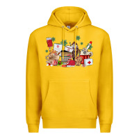 Lemon nurse coffee cups Premium Hoodie - MaliasSmallBusiness