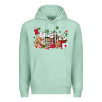 Seafoam nurse coffee cups Premium Hoodie - MaliasSmallBusiness