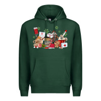 Sports Green nurse coffee cups Premium Hoodie - MaliasSmallBusiness