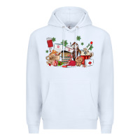 White nurse coffee cups Premium Hoodie - MaliasSmallBusiness