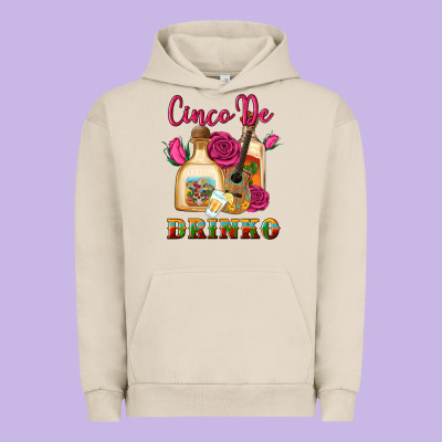 Cinco De Drinko Urban Hoodie Designed By Artiststas