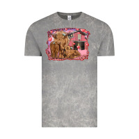 Cloud Rock valentine's day mama cow and baby cows Vintage Tee - RanaPortraitStore