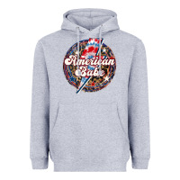 Heather Grey Western American Babe Patriotic Heavyweight Hoodie - LillyAllenDesigns