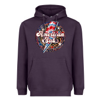 Plum Western American Babe Patriotic Heavyweight Hoodie - LillyAllenDesigns