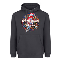 Smoke Western American Babe Patriotic Heavyweight Hoodie - LillyAllenDesigns