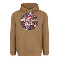 Toasted Coconut Western American Babe Patriotic Heavyweight Hoodie - LillyAllenDesigns
