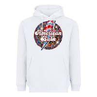 White Western American Babe Patriotic Heavyweight Hoodie - LillyAllenDesigns
