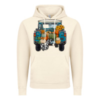 Vintage Artic Fall Pumpkin Farm Truck Vintage Hoodie - RanaPortraitStore
