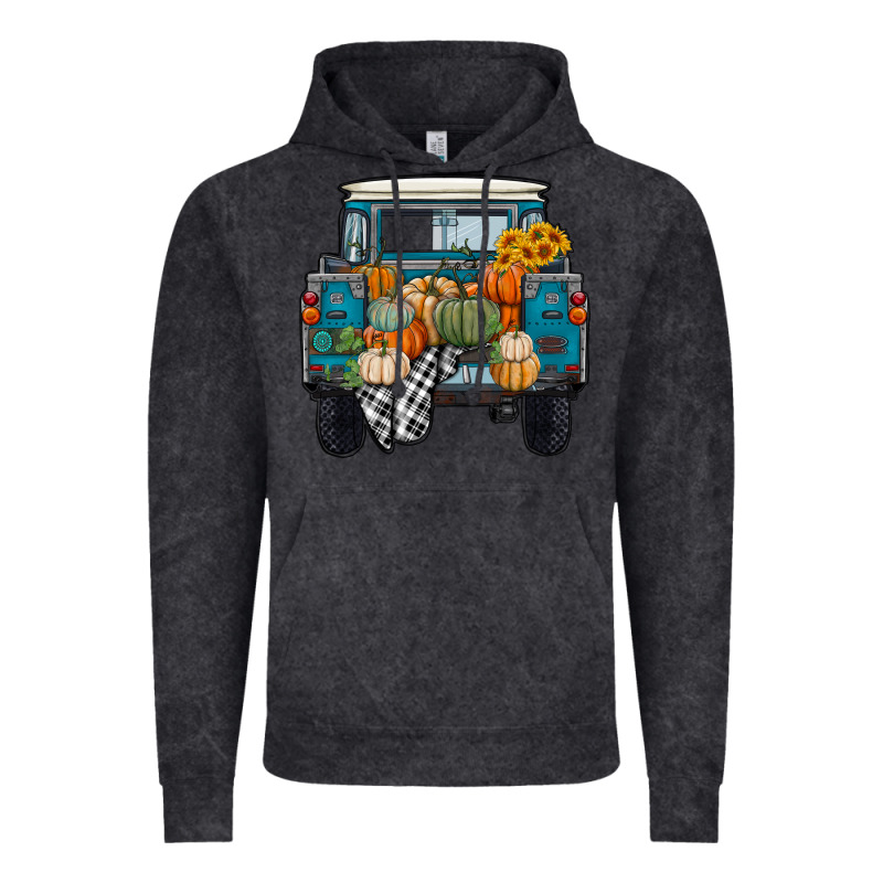 Fall Pumpkin Farm Truck Vintage Hoodie by RanaPortraitStore | Teevron