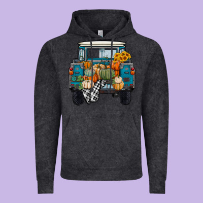 Fall Pumpkin Farm Truck Vintage Hoodie Designed By Ranaportraitstore
