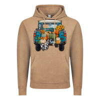 Vintage Coffee Fall Pumpkin Farm Truck Vintage Hoodie - RanaPortraitStore