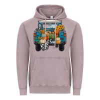 Vintage Zinc Fall Pumpkin Farm Truck Vintage Hoodie - RanaPortraitStore