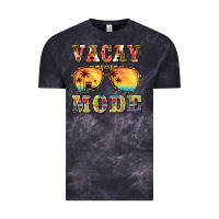 Cloud Black vacay mode Vintage Tee - BarkalooDesign