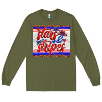 Army Green stars and stripes tumbler Long Sleeve Tee - HRA Design Shop