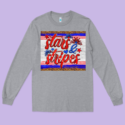Stars And Stripes Tumbler Long Sleeve Tee Designed By Hra Design Shop