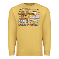 Antique Gold money can't buy happiness but it can buy books Premium Sweatshirt - MaliasSmallBusiness