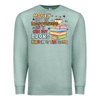 Seafoam money can't buy happiness but it can buy books Premium Sweatshirt - MaliasSmallBusiness
