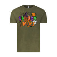 Vintage Olive spooky heifer Vintage Tee - Zillion Design Studio