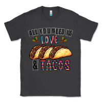 Smoke All You Need Is Love And Tacos Classic Tee - CowhideDigitalArt