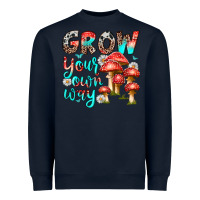 Navy grow your own way Heavyweight Sweatshirt - texasbilliewilder