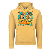 Vintage Mustard Thankful blessed and kind of a mess Vintage Hoodie - RanaPortraitStore