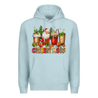 Blue Mist Christmas Santa coffee cups current mood Premium Hoodie - MaliasSmallBusiness