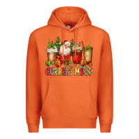 Christmas Santa Coffee Cups Current Mood Premium Hoodie | Teevron
