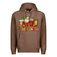 Chestnut Christmas Santa coffee cups current mood Premium Hoodie - MaliasSmallBusiness