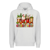 Dove Grey Christmas Santa coffee cups current mood Premium Hoodie - MaliasSmallBusiness