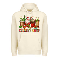 Sandshell Christmas Santa coffee cups current mood Premium Hoodie - MaliasSmallBusiness