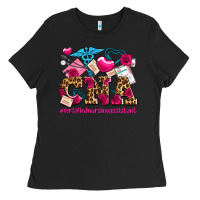 Black valentines day cna certified nursing assistant Ladies Tee - AdoDesignShop