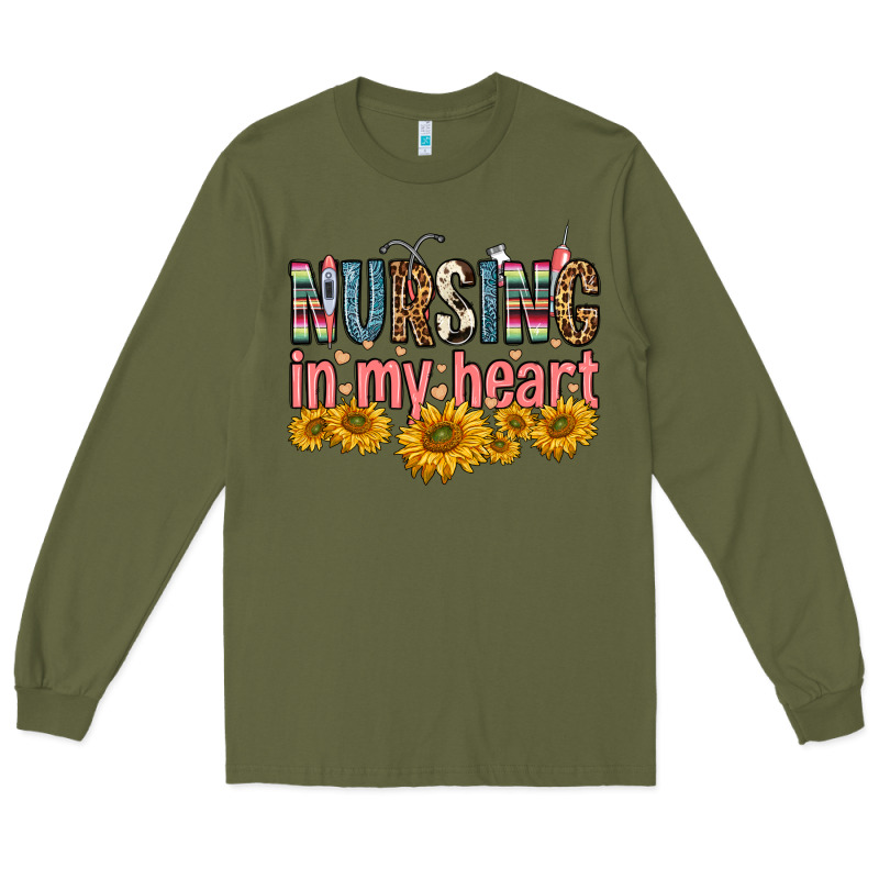 Nursing In My Heart Long Sleeve Tee by FaDigitalArtStudio | Teevron
