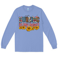 Colony Blue nursing in my heart Long Sleeve Tee - FaDigitalArtStudio