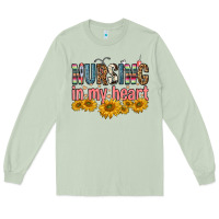 Matcha nursing in my heart Long Sleeve Tee - FaDigitalArtStudio