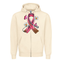 Sandshell Cancer Ribbon Stethoscope Daisy Butterfly Zipper Hoodie - Artiststas