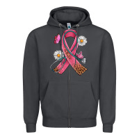 Smoke Cancer Ribbon Stethoscope Daisy Butterfly Zipper Hoodie - Artiststas