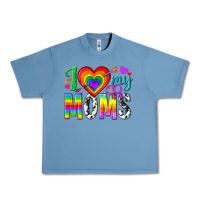 Pebble Blue i love my moms Urban Heavy Tee - texasbilliewilder