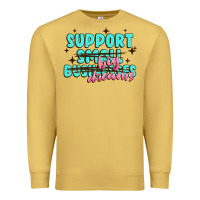Antique Gold support small businesses big dreams Premium Sweatshirt - MaliasSmallBusiness