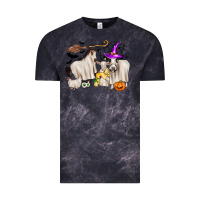 Cloud Black halloween farm animals Vintage Tee - Zillion Design Studio
