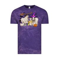 Cloud Purple halloween farm animals Vintage Tee - Zillion Design Studio