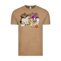 Vintage Coffee halloween farm animals Vintage Tee - Zillion Design Studio