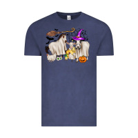 Vintage Denim halloween farm animals Vintage Tee - Zillion Design Studio