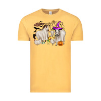 Vintage Mustard halloween farm animals Vintage Tee - Zillion Design Studio