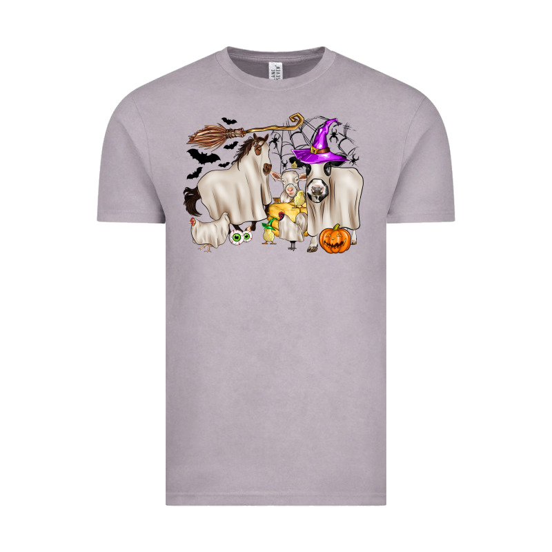 Halloween Farm Animals Vintage Tee by Zillion Design Studio | Teevron