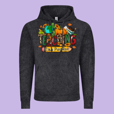 Teaching Little Pumpkins Vintage Hoodie Designed By Ranaportraitstore