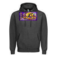 Charcoal Heather spooky squad mug Zipper Hoodie - BundleAndBundleShop