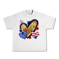 Lunar Rock American flag heart leopard Urban Heavy Tee - Zillion Design Studio