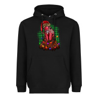 Black christmas rooster Heavyweight Hoodie - BarkalooDesign
